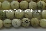 COP1471 15.5 inches 6mm faceted round African opal gemstone beads