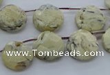COP1483 15.5 inches 15*15mm briolette African opal gemstone beads