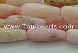 COP1491 15.5 inches 6*16mm teardrop natural pink opal beads