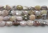 COP1495 12*16mm - 13*18mm faceted octagonal natural pink opal beads