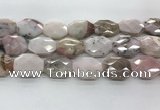 COP1497 22*28mm - 25*32mm faceted octagonal natural pink opal beads