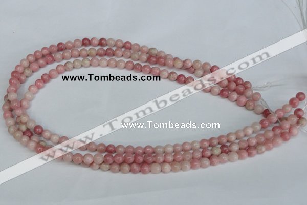 COP151 15.5 inches 6mm round pink opal gemstone beads wholesale