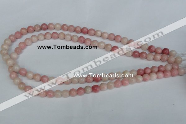 COP152 15.5 inches 8mm round pink opal gemstone beads wholesale