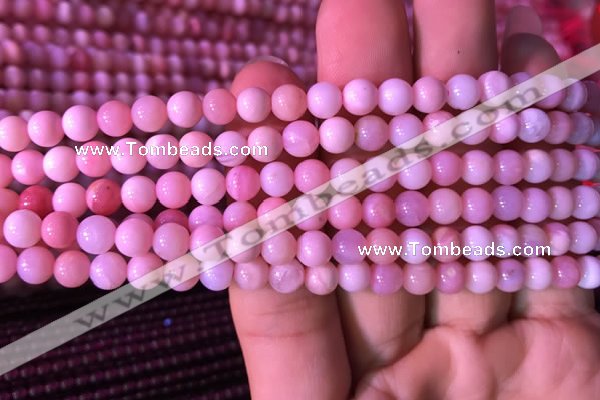 COP1520 15.5 inches 6mm round natural pink opal beads wholesale