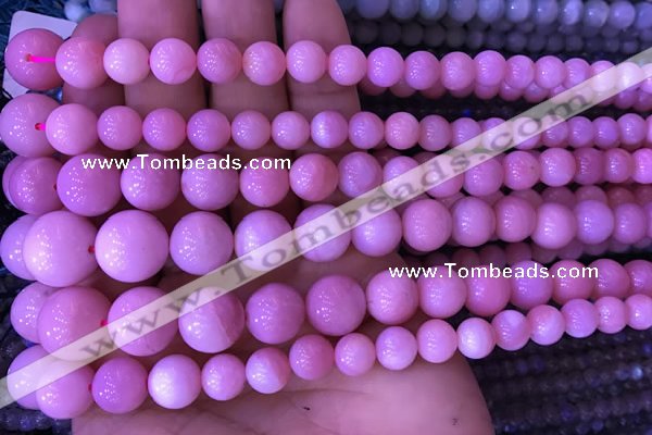 COP1530 15.5 inches 4mm - 14mm round natural pink opal gemstone beads