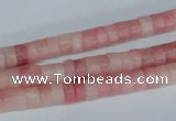 COP156 15.5 inches 4*6mm rondelle pink opal gemstone beads wholesale