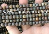 COP1578 15.5 inches 4mm round Australia brown green opal beads
