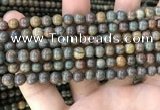 COP1578 15.5 inches 4mm round Australia brown green opal beads