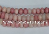 COP158 15.5 inches 4*6mm rondelle pink opal gemstone beads wholesale