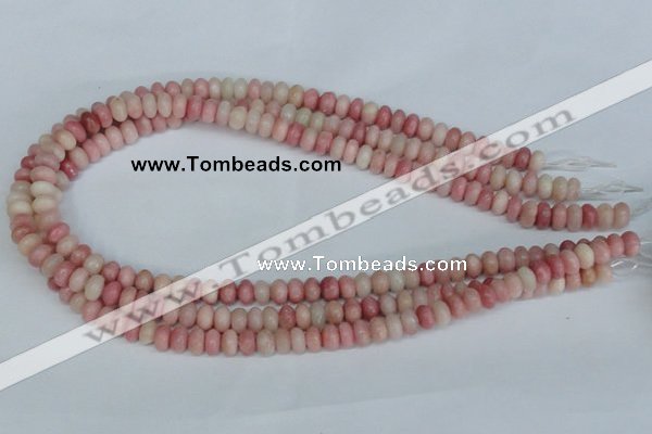 COP158 15.5 inches 4*6mm rondelle pink opal gemstone beads wholesale