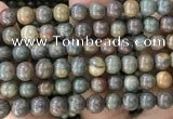 COP1582 15.5 inches 12mm round Australia brown green opal beads