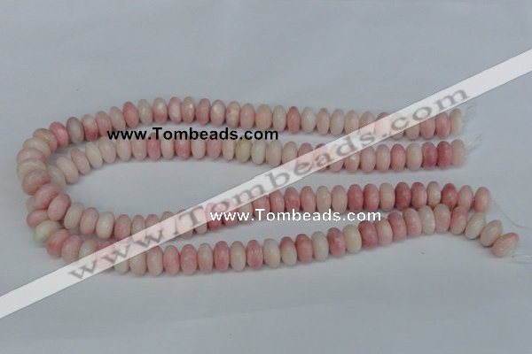 COP160 15.5 inches 6*12mm rondelle pink opal gemstone beads wholesale