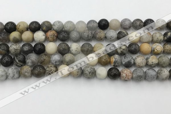 COP1601 15.5 inches 6mm round moss opal beads wholesale