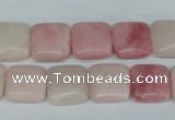 COP161 15.5 inches 12*12mm square pink opal gemstone beads wholesale