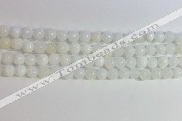 COP1615 15.5 inches 6mm round white opal gemstone beads