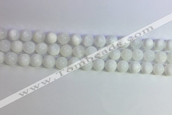 COP1616 15.5 inches 8mm round white opal gemstone beads