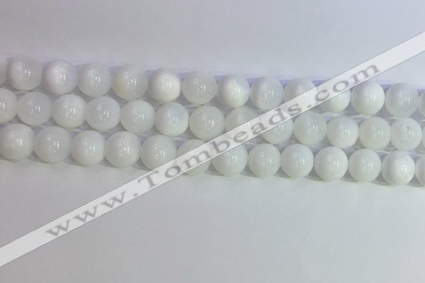 COP1617 15.5 inches 10mm round white opal gemstone beads