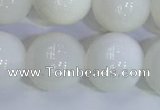 COP1619 15.5 inches 14mm round white opal gemstone beads