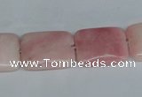 COP164 15.5 inches 30*40mm rectangle pink opal gemstone beads