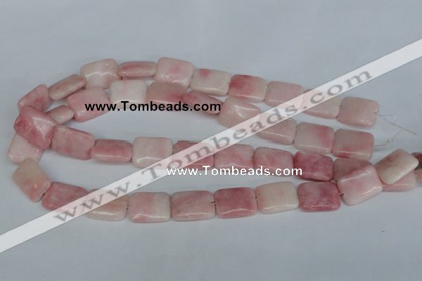 COP164 15.5 inches 30*40mm rectangle pink opal gemstone beads