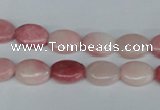 COP165 15.5 inches 10*14mm oval pink opal gemstone beads wholesale