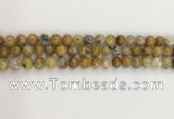 COP1670 15.5 inches 6mm round yellow opal gemstone beads