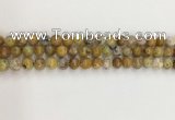 COP1671 15.5 inches 8mm round yellow opal gemstone beads