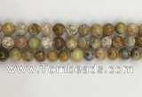 COP1672 15.5 inches 10mm round yellow opal gemstone beads