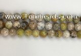 COP1673 15.5 inches 12mm round yellow opal gemstone beads