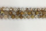 COP1677 15.5 inches 10mm faceted nuggets yellow opal gemstone beads