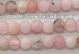 COP1700 15.5 inches 3mm round natural pink opal gemstone beads