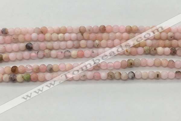 COP1700 15.5 inches 3mm round natural pink opal gemstone beads