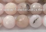 COP1712 15.5 inches 8mm faceted round natural pink opal beads