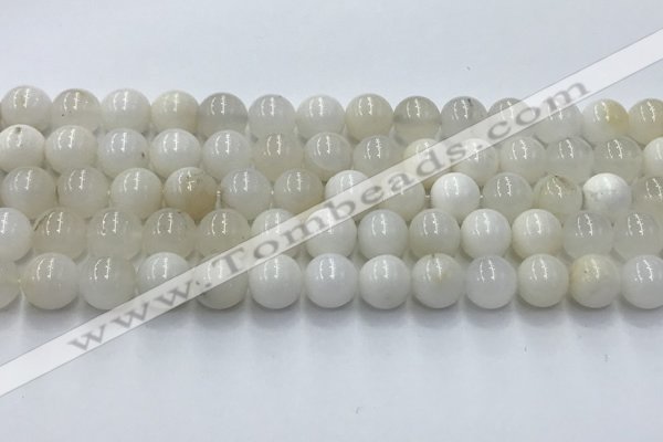 COP1731 15.5 inches 8mm round white opal beads wholesale