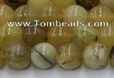 COP1735 15.5 inches 6mm round yellow opal beads wholesale