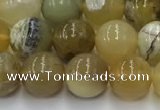 COP1736 15.5 inches 8mm round yellow opal beads wholesale