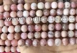 COP1749 15.5 inches 8mm round natural pink opal beads wholesale