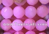 COP1778 15.5 inches 5mm faceted round pink opal beads wholesale