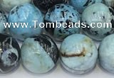 COP1793 15.5 inches 12mm round blue opal gemstone beads