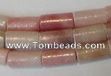 COP180 15.5 inches 8*16mm tube pink opal gemstone beads wholesale