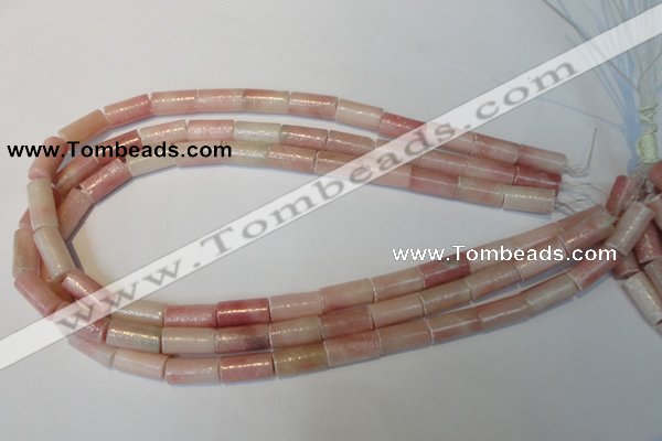 COP180 15.5 inches 8*16mm tube pink opal gemstone beads wholesale