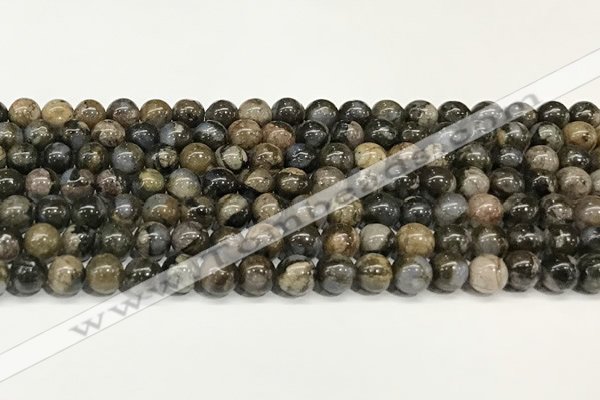 COP1801 15.5 inches 6mm round grey opal beads wholesale