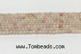 COP1820 15.5 inches 4mm round Chinese pink opal gemstone beads wholesale