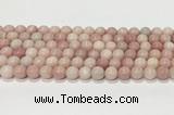 COP1822 15.5 inches 8mm round Chinese pink opal gemstone beads wholesale