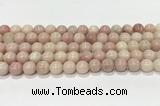 COP1823 15.5 inches 10mm round Chinese pink opal gemstone beads wholesale