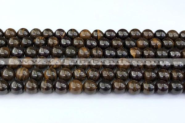 COP1871 15 inches 8mm round iron opal gemstone beads
