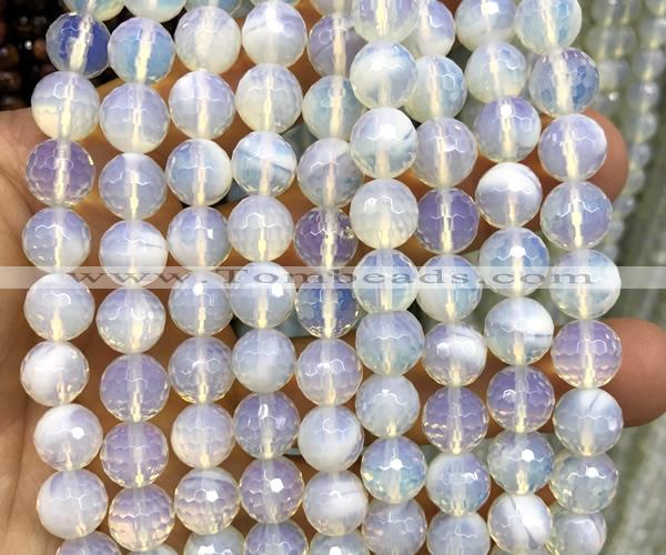 COP1934 15 inches 10mm faceted round opalite beads wholesale