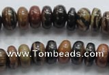 COP202 15.5 inches 7*12mm rondelle natural brown opal gemstone beads