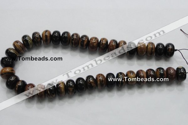 COP204 15.5 inches 10*16mm rondelle natural brown opal gemstone beads