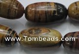 COP209 15.5 inches 15*30mm rice natural brown opal gemstone beads